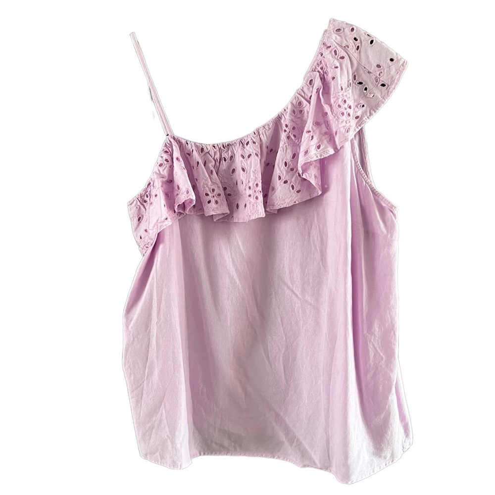 NWT Old Navy One Shoulder Eyelet Top